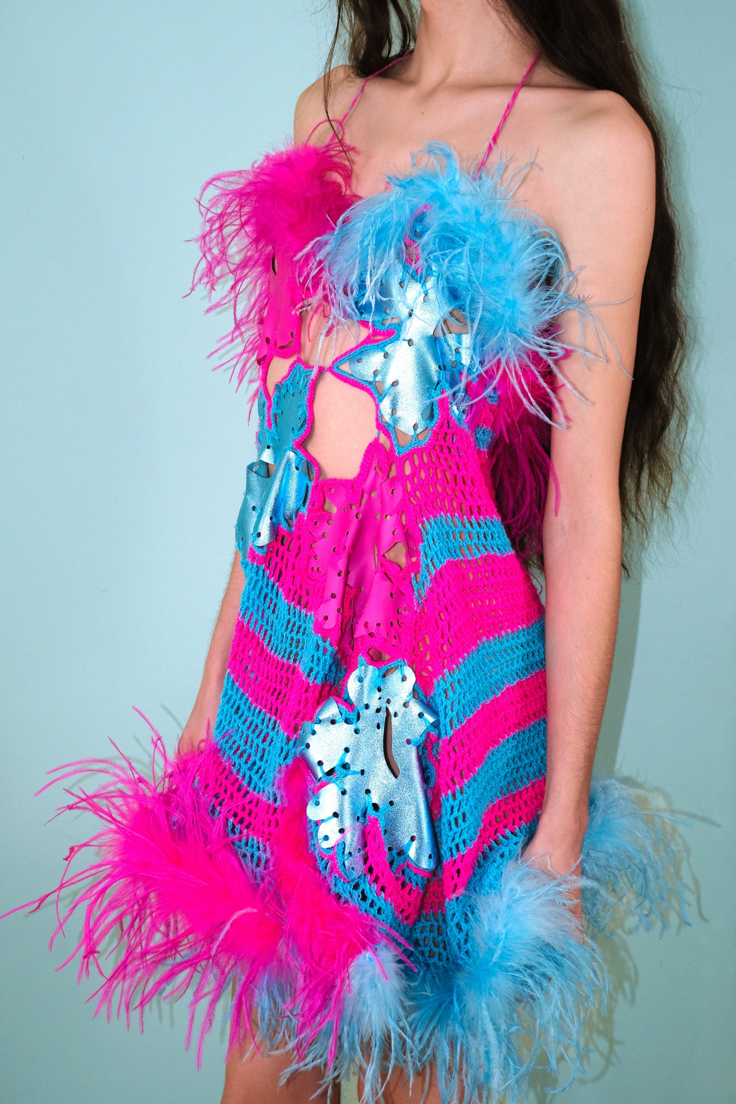 Technicolor Hibiscus Dress