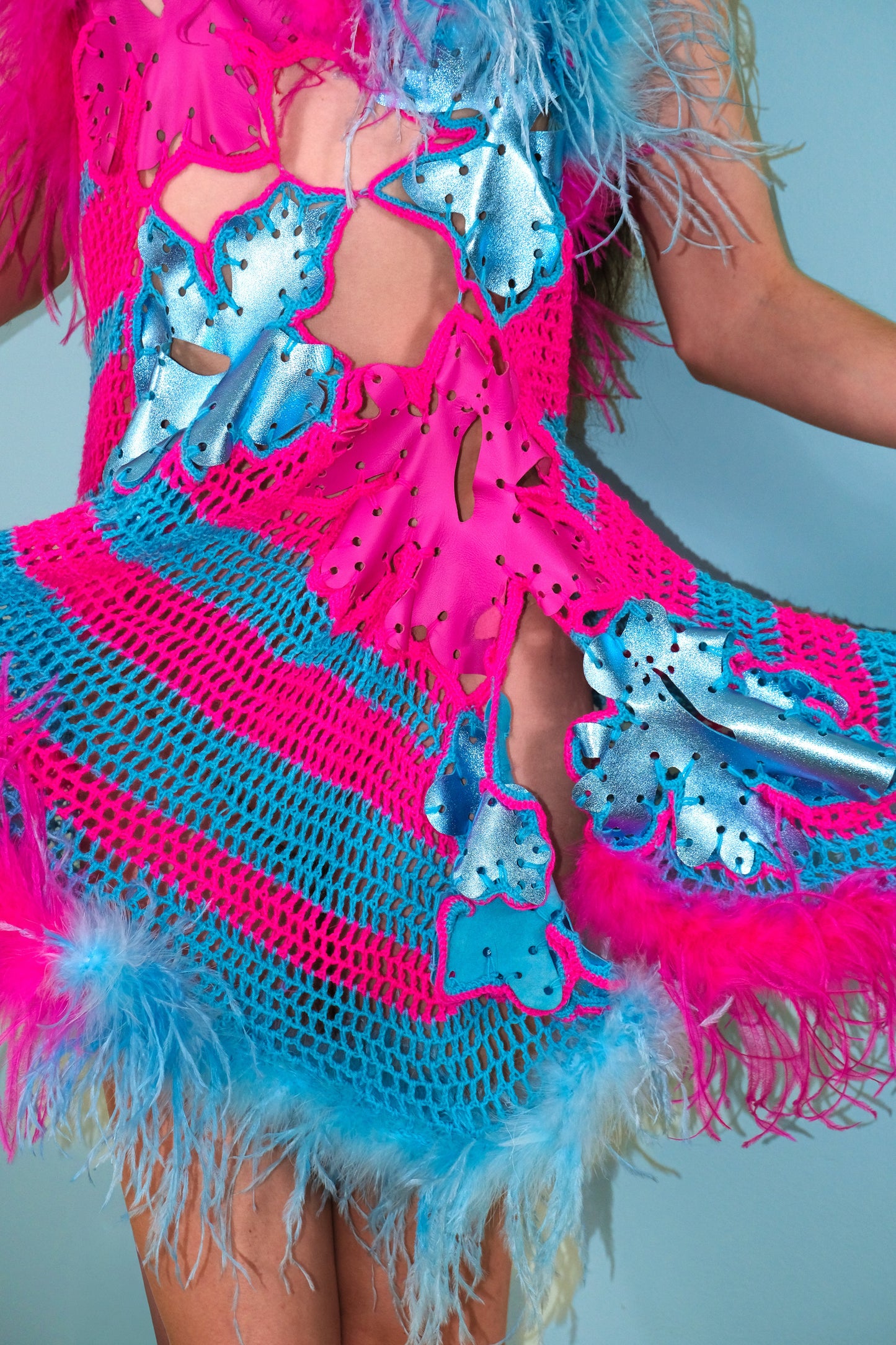 Technicolor Hibiscus Dress